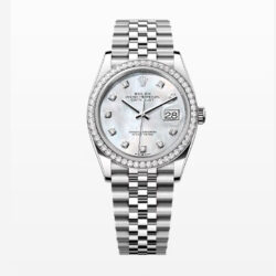 Datejust 36 Oyster, 36 mm, Oystersteel, white gold and diamonds Ref. 126284RBR Datejust 36 Oyster, 36 mm, Oystersteel, white gold and diamonds Ref. 126284RBR
